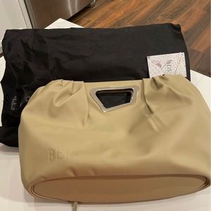 Beis cactus leather brand new clutch